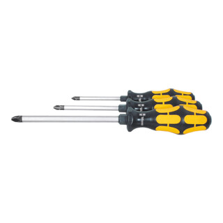 Wera Set schroevendraaiers voor Phillips met slagkap, Aantal schroevendraaiers: 3