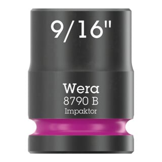 Wera Steckschlüsseleinsatz 8790 B Impaktor mit 3/8"-Antrieb, 9/16" x 30 mm