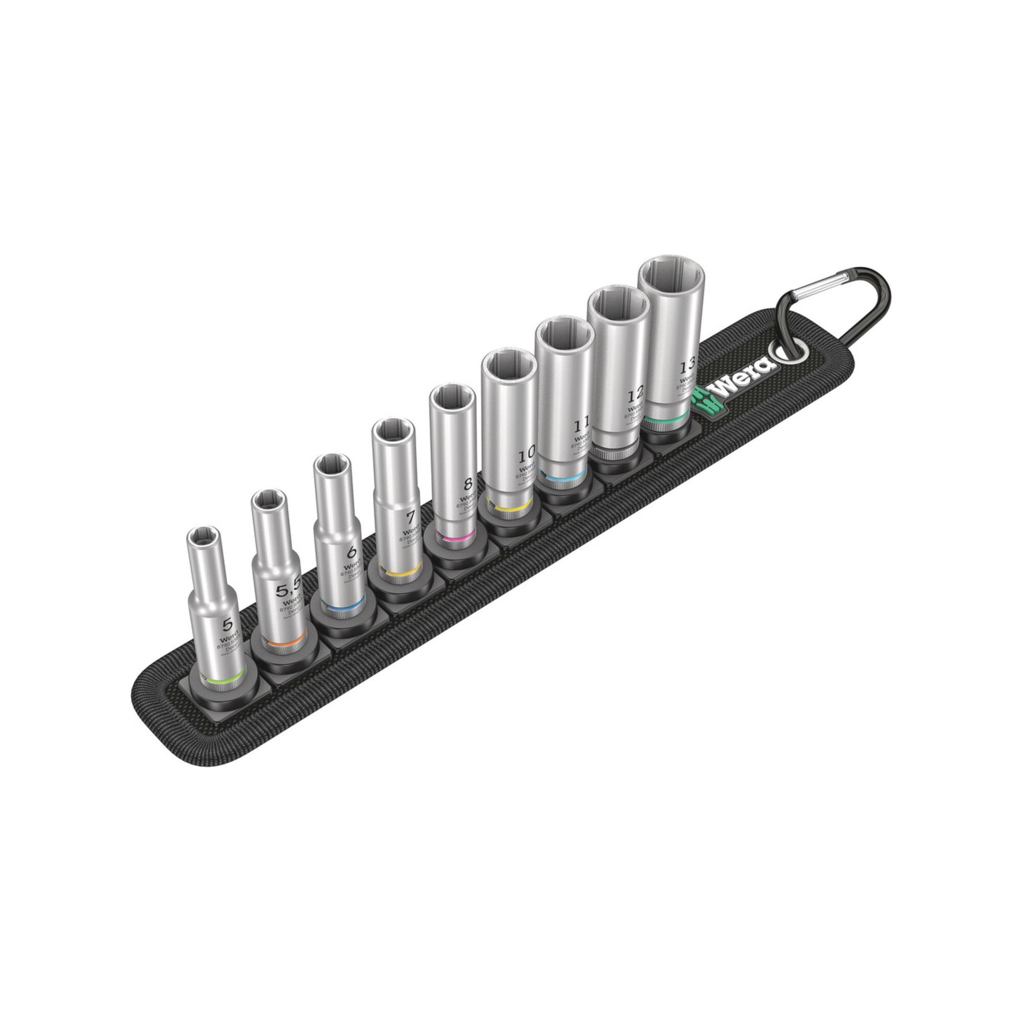 Wera Steckschlüsseleinsatz-Satz Belt A Deep 1, 1/4 Antrieb, 9-teilig, 5004525001