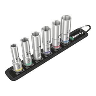 Wera Steckschlüsseleinsatz-Satz Belt C Deep 1, 1/2 Zoll-Antrieb, 6-teilig
