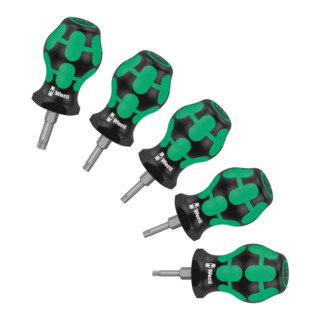 Wera Stubby Set TX 1 Schraubendrehersatz TORX, 5-teilig