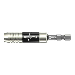 Wera Supporto Impaktor 897/4 IMP con anello elastico e magnete, 1/4"x75mm