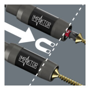 Wera Supporto Impaktor con magnete ad anello e anello elastico 897/4 IMP R-4