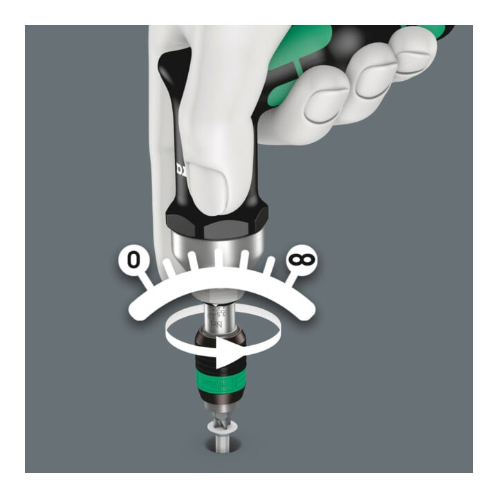 WERA Tournevis dynamométrique avec vernier 600 cN·m