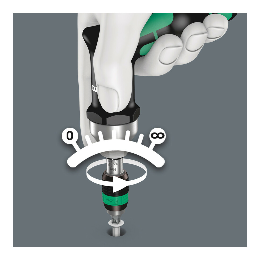 WERA Tournevis dynamométrique avec vernier 600 cN·m