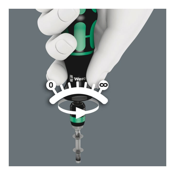 WERA Tournevis dynamométrique sans vernier 120 cN·m