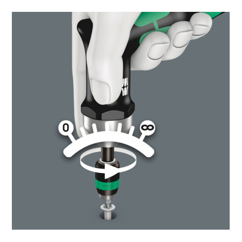 WERA Tournevis dynamométrique sans vernier 600 cN·m