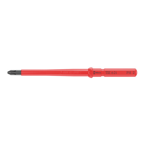 Wera VDE Lame interchangeable pour vis cruciformes PH, Kraftform Kompakt VDE 62 i Take it easy, PH 2 x 157 mm