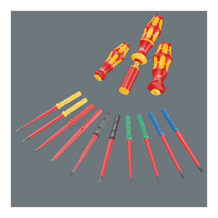 Wera VDE Lame interchangeable pour vis cruciformes PH, Kraftform Kompakt VDE 62 iS Take it easy, PH 1 x 157 mm