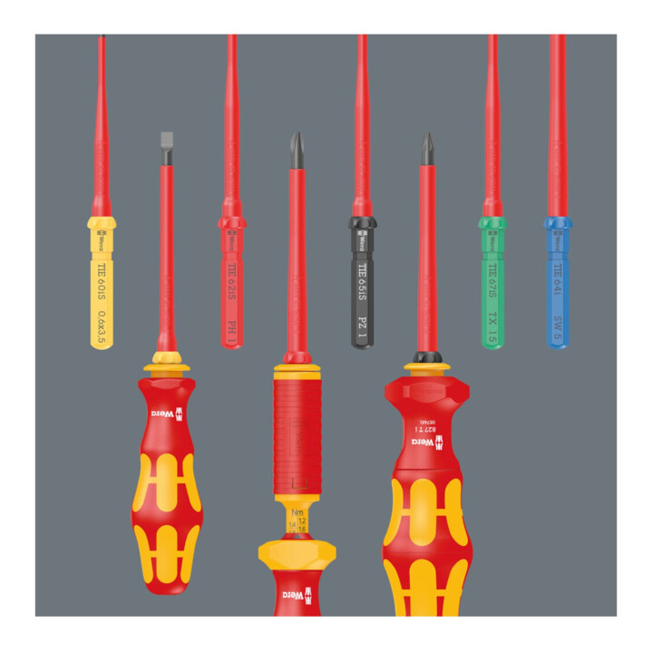 Wera VDE Lame interchangeable pour vis fendue, Kraftform Kompakt VDE 60 i Take it easy, 0,4 x 2,5 x 157 mm