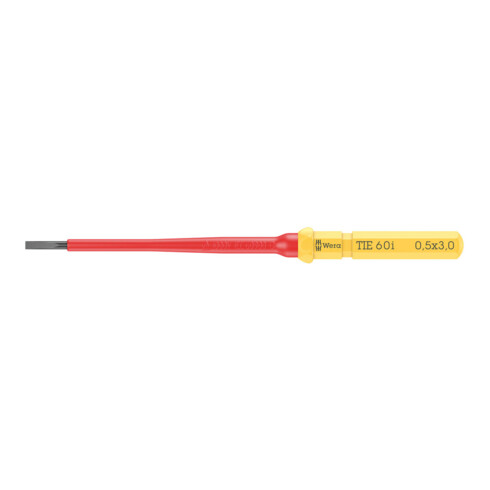 Wera VDE Lame interchangeable pour vis fendue, Kraftform Kompakt VDE 60 i Take it easy, 0,5 x 3 x 157 mm