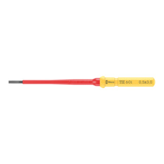 Wera VDE Lame interchangeable pour vis fendue, Kraftform Kompakt VDE 60 i Take it easy, 0,5 x 3 x 157 mm