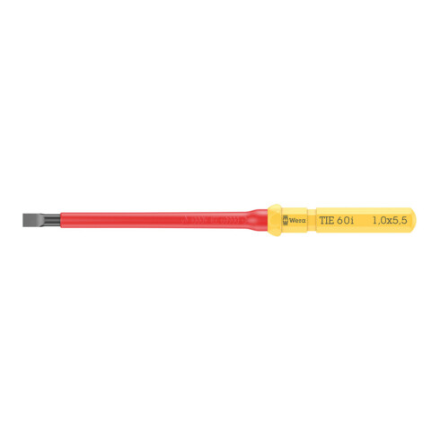 Wera VDE Lame interchangeable pour vis fendue, Kraftform Kompakt VDE 60 i Take it easy, 1 x 5,5 x 157 mm