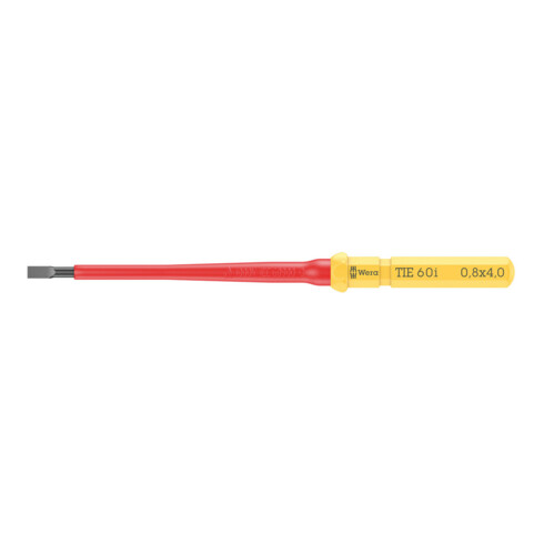 Wera VDE Lame interchangeable pour vis fente, Kraftform Kompakt VDE 60 i Take it easy, 0,8 x 4 x 157 mm