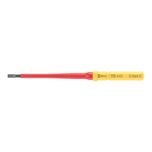 Wera VDE Lame interchangeable pour vis fente, Kraftform Kompakt VDE 60 i Take it easy, 0,8 x 4 x 157 mm