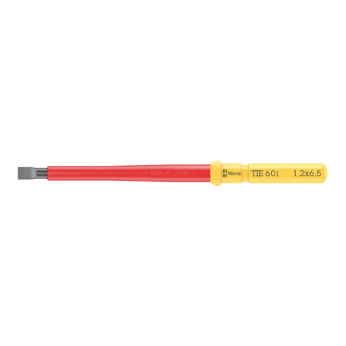 Wera VDE Lame interchangeable pour vis fente, Kraftform Kompakt VDE 60 i Take it easy, 1,2 x 6,5 x 157 mm