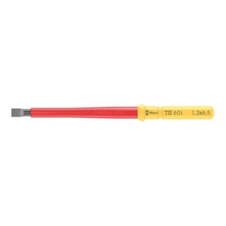 Wera VDE Lame interchangeable pour vis fente, Kraftform Kompakt VDE 60 i Take it easy, 1,2 x 6,5 x 157 mm