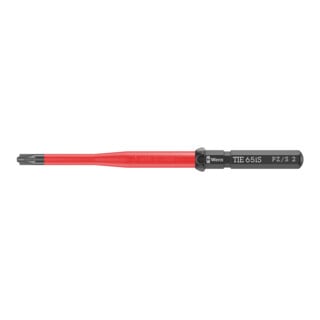 Wera VDE Lame interchangeable pour vis PlusMinus, Kraftform Kompakt VDE 65 iS PZ/S Take it easy, n° 2 x 157 mm