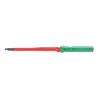 Wera VDE Lame interchangeable pour vis TX, Kraftform Kompakt VDE 67 i TX Take it easy, TX 15 x 157 mm
