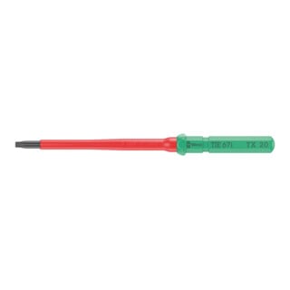 Wera VDE Lame interchangeable pour vis TX, Kraftform Kompakt VDE 67 i TX Take it easy, TX 20 x 157 mm