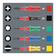 Wera VDE Lame interchangeable pour vis TX, Kraftform Kompakt VDE 67 i TX Take it easy, TX 25 x 157 mm-2