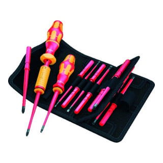 Wera VDE Set de tournevis dynamométriques, Kraftform Kompakt VDE 16 Couple 1,2-3,0 Nm extra fin 1 Tool Finder, 16 pièces