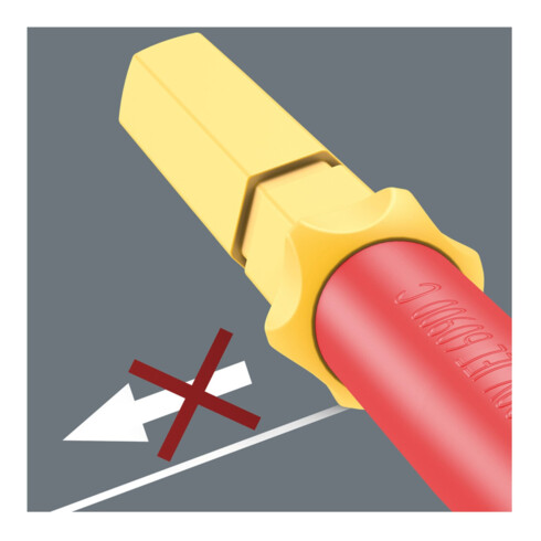Wera VDE Wechselklinge für Schlitzschrauben, Kraftform Kompakt VDE 60 i Take it easy, 1,2 x 6,5 x 157 mm