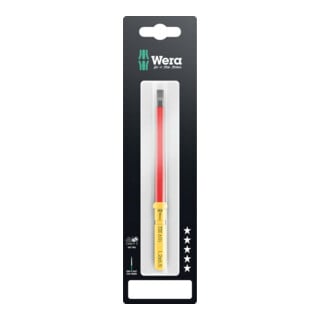 Wera VDE Wechselklinge für Schlitzschrauben, Kraftform Kompakt VDE 60 i Take it easy SB, 1,2 x 6,5 x 157 mm