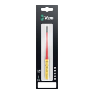 Wera VDE Wechselklinge für Schlitzschrauben, Kraftform Kompakt VDE 60 iS Take it easy SB, 0,6 x 3,5 x 157 mm