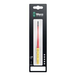 Wera VDE Wechselklinge für Schlitzschrauben, Kraftform Kompakt VDE 60 iS Take it easy SB, 0,8 x 4 x 157 mm