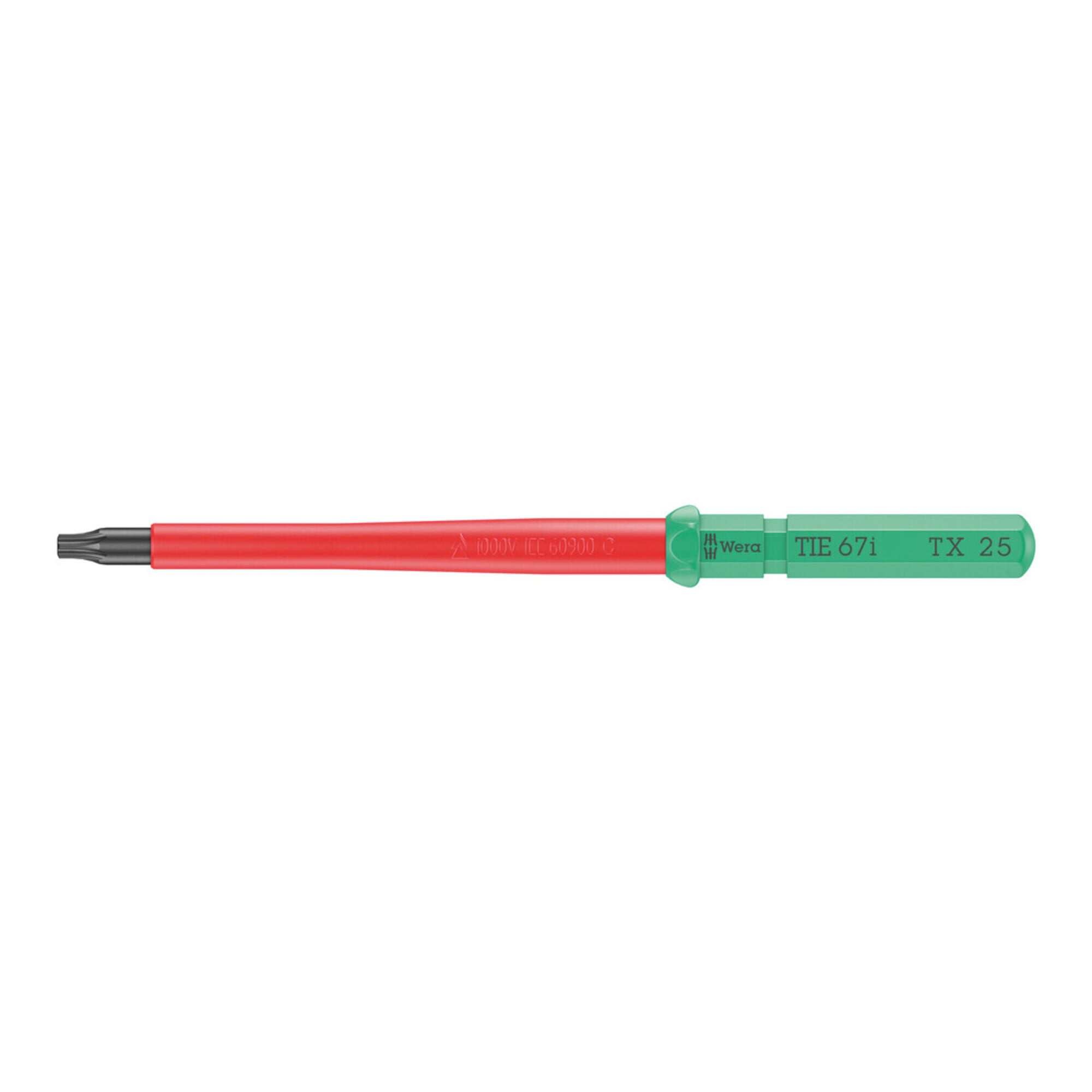 Wera VDE Wechselklinge für TX Schrauben, Kraftform Kompakt VDE 67 i TX Take it easy, TX 25 x 157 mm