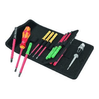Wera VDE-Wechselklingen mit Handhalter, Kraftform Kompakt VDE 16 Universal 1 Tool Finder, 16-teilig