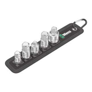 WERA Verloopstukken, 5-delige set, Aantal inserts: 5