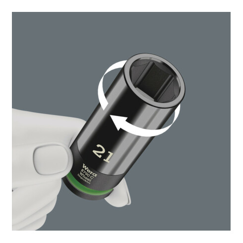 Wera Wheel Impaktor C Set 1 Steckschlüsseleinsatz-Satz, 1/2"-Antrieb, 3-teilig
