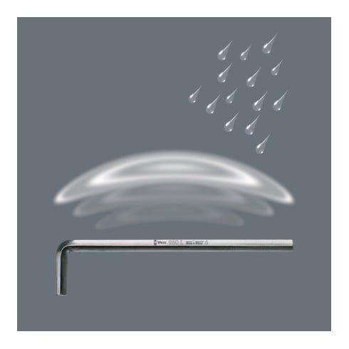 Wera Winkelschlüssel 950 L mit Haltefunktion, 10 x 219 mm