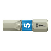 Wera zeskant bit, 1/4 inch Hex-Plus-profiel edelstaal