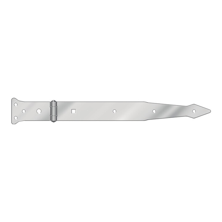Werfgehänge L.300mm B.63x45mm S.3,7mm STA verzinkt,blau chroma.10 HOHAGE