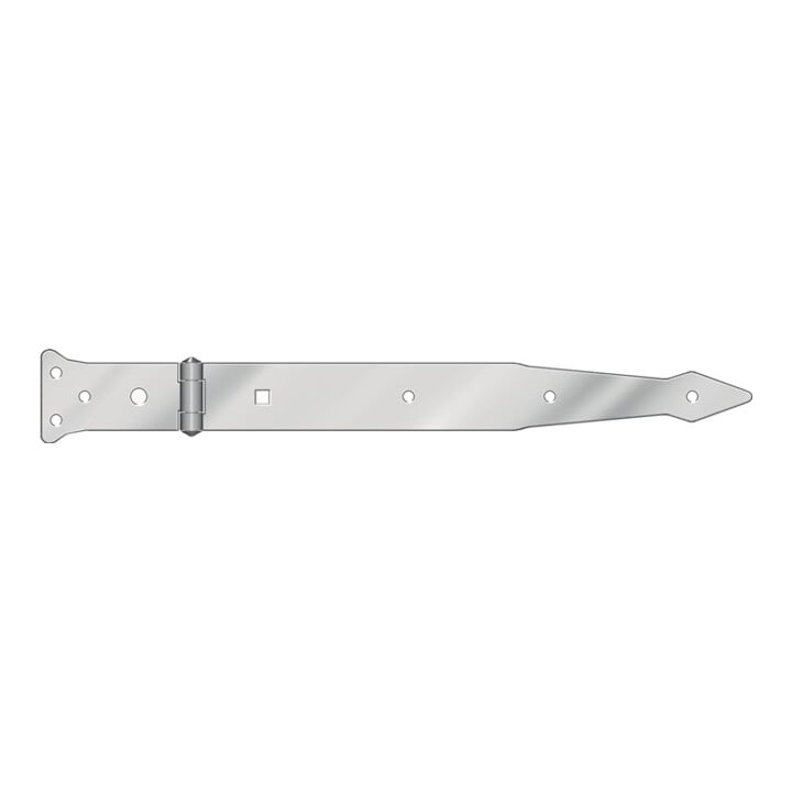 Werfgehänge L.400mm B.63x45mm S.3,7mm STA verzinkt,blau chroma.10 HOHAGE