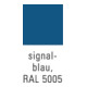 Werkbank B1200xT540xH880mm Buche Multiplex lichtgrau/signalblau 5 Schubl.-4