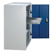Werkzeug-/Beistellschrank H1000xB1000xT500mm 1Schubl.2BD grau/blau STUMPF-4