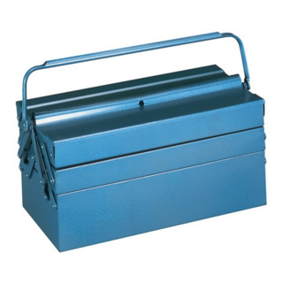 Werkzeugkasten blau 430x200x200mm Tragegriff umlegbar abschließbar