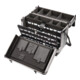 Werkzeugkoffer Alu, 490×245×355mm, mobile avec couvercle 2 parties, verrouillable-1