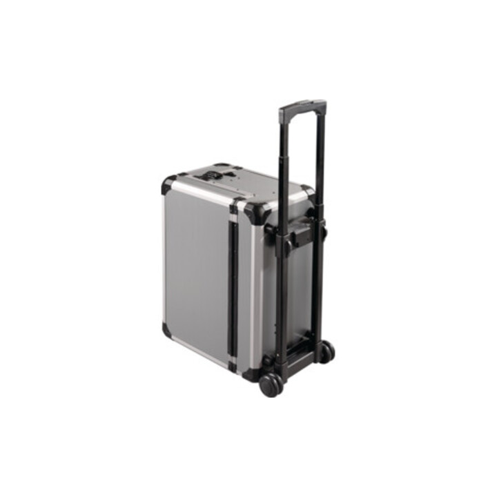 Werkzeugkoffer Alu, 490×245×355mm, mobile avec couvercle 2 parties, verrouillable