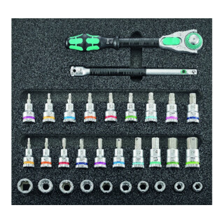Werkzeugmodul 1/3 Steckschlüssel 1/2" Zyklop und Haltefunktion Wera