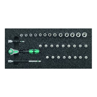 Werkzeugmodul 1/3 Steckschlüssel 1/4" Zyklop und Haltefunktion Wera