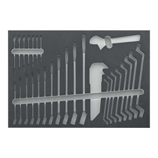 Werkzeugmodul leer 565 x 395 x 30mm Schlüssel FORTIS