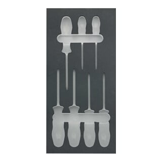 Werkzeugmodul Schraubendreher 7-teilig TX 188 x 395 x 30mm FORTIS