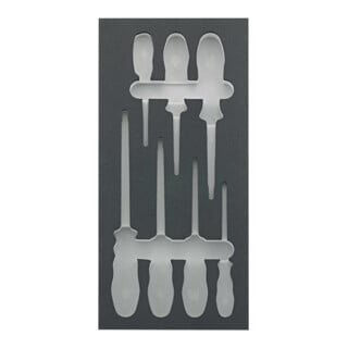 Werkzeugmodul Schraubendreher VDE FORTIS 188 x 395 x 30mm leer 1/3