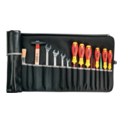 Werkzeugrolltasche 12 Fächer B540xH330mm Industrieleder schwarz PARAT-1