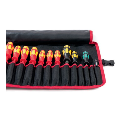 Werkzeugrolltasche 20 Fächer B740xH330mm Nyl.schwarz/rot PARAT